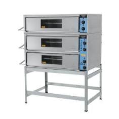 Forno Industrial Elétrico 3 Câmaras de 25 cm Inox FIE3C90x70 Metalmaq,