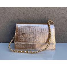 Bolsas Femininas Pequena Transversal Ombro Mão Lateral Alça Corrente -