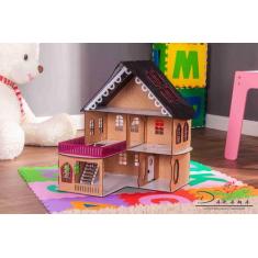 Casa de bonecas para mini bonecas compatível com lol e polly modelo ci