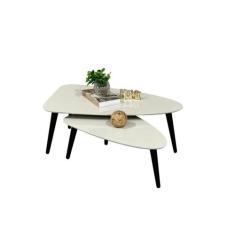 Mesa de Centro Sala Estar Decorativa Sofá Canto Escritório - Maraka In