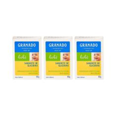 Sabonete Granado Baby 90G Glicerina Tradicional-Kit C/3Un
