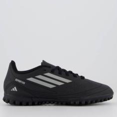 Chuteira Adidas Deportivo III TF Society Juvenil Preta e Cinza, 27