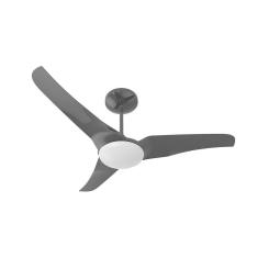 Ventilador De Teto Aliseu Slim Preto Com Lustre C/ Controle Remoto 220V