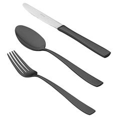 FAQUEIRO 130PC PVD BLACK PISA S/ESTOJO