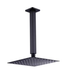 Chuveiro Ducha Slim Quadrado de Teto 20x20cm Preto Belcca - CDT01-PT