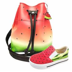 Kit Infantil Bolsa e Tênis Melancia, Magicc Kids