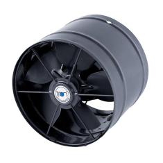 Ventilador Exaustor Industrial Axial Tron 200mm Bivolt 130W Potente 5 Pás 100% Aço De Carbono Grafite