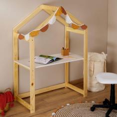 Mesa Escrivaninha Desenho Infantil Madeira Montessoriana Mesa Regulável Cabana Lia