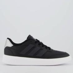 Tênis Adidas Courtblock Feminino Preto e Branco, 38
