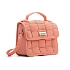 Bolsa Feminina De Mão Emborrachada Impermeável Com Alça Ajustável  - G