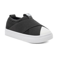 Tenis Infantil Casual Slip On Menino Funfy 220A, Preto, 21, Homem