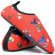 Sapatilha Infantil Aquático Super Mario Tenis hibrida Acquatilha Náuti