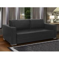 Sofá Fixo 182 Cm Living Blues Mola Bonnel Espuma D26 material sintétic
