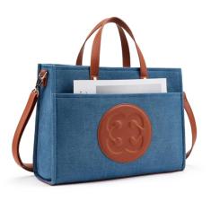 Missnine Bolsa Tote Para Mulheres Moda Bolsa Profissional Bolsas De Trabalho Bolsa De Ombro Jeans Para Compras, Escritório, Viagem