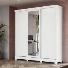 Guarda-Roupa Casal Kappesberg 3 Portas Reversiveis de Correr 3 Espelho