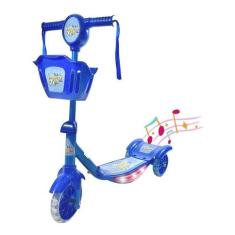 Patinete Musical 3 Rodas Com Cesta E Luzes - K&k Toys, 3 meses para de