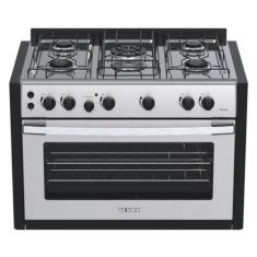 Fogao de Embutir 5 Bocas Venax Gaudi Platinum GII Inox Gas Glp, 110V