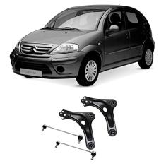 Bandeja + Bieleta Citroen C3 2003 Até 2012 Dianteiras - O Par