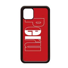 Capa com nome da bandeira do Peru para iPhone 12 Pro Max para Apple Mini Mobile Case Shell