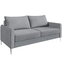 Sofá Ascona 2 Braços 2 Assentos Sofá Go - Cinza