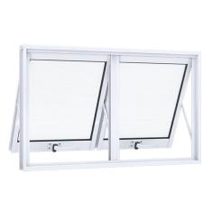 Janela de Aluminio Maxim-ar Duplo 60x118cm Lucasa Alumínios Branco