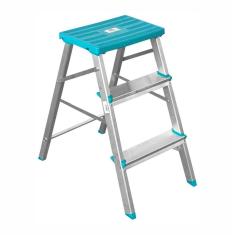 Banqueta Escada Doméstica 3 Degraus Alumínio Gibafér