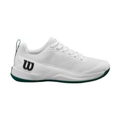 WILSON Tênis masculino Rush Pro 4.5, Branco/Aventurina, 41