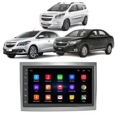 Kit Multimidia Android Onix 2013 2015 2017 2019 7 Pol Wifi BT Rádio - 