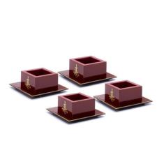 Kit Com 4 Copos Saque Sake Ideograma Japonês 150Ml - Arte Charão