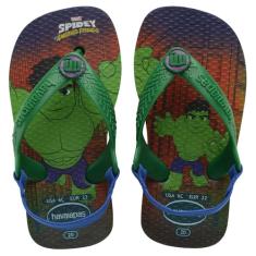 Chinelo Havaianas Baby Marvel COR:Verde;TAMANHO:17/18