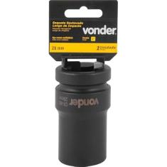 Soquete Sextavado de Impacto Longo Encaixe 1" 28mm Aço Cromo - Vonder