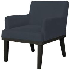 Poltrona Decorativa Para Sala de Estar e Recepção Beatriz W01 Suede Pr