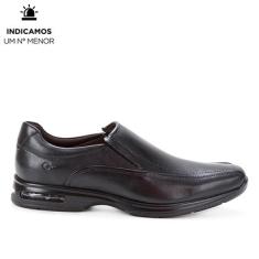 Sapato Social Couro Democrata Air Spot Masculino-Masculino