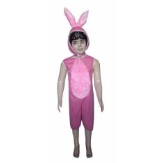Fantasia Coelho Páscoa Macacão Rosa Infantil Menino e Menina Coelhinha Carnaval Halloween Zumbi Terror