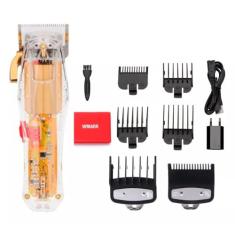 HAMY Maquina de cortar cabelo Wmark NG208 Transparente de Corte Profissional
