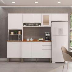 Cozinha Compacta 4 Peças 9 Portas 2 Gavetas Bella Branco