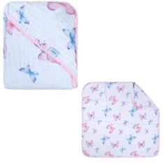 Toalha De Banho Bebê Toalha Fralda Soft Com Capuz Menina/o - Baby Soft