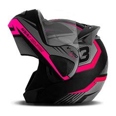 CAPACETE ESCAMOTEÁVEL PRO TORK V-PRO JET 3 ROSA TAM. 60