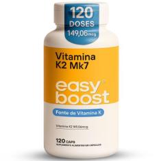 Vitamina K2 Mk7 Easy Boost 149,06mcg Menaquinona7 120 Caps