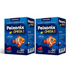 2x Peixonix Ômega 3 Kids Infantil Mastigável Cereja 60 Caps
