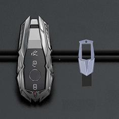 TPHJRM Capa de chave de carro em liga de zinco, capa de chave, adequada para Mercedes Benz Classe C W204 W212 W176 GLA CLASS Acessórios de carro