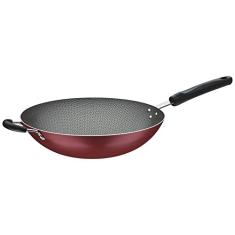 Wok De Alumínio Com Revestimiento Interno De Antiaderente Ø36cm Tramontina Vermelha 36cm