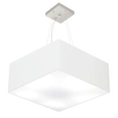 Lustre Pendente Quadrado Md-4040 C pula Em Tecido 21/50x50cm