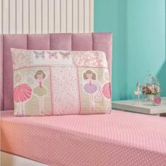 Jogo De Lençol Solteiro Bouti Kids Estampado 2 Peças Ballet