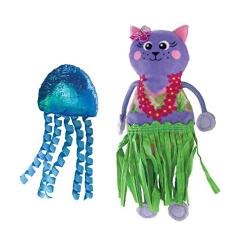 KONG Tropics Hula W/Catnip, pacote com 2