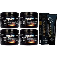 Kit 4 Super Gel 30 Ervas 250g + 1 Pomada Fisio Premium 150g - Bio Inst