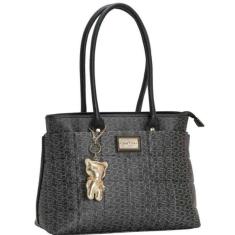 Bolsa Chenson Preto Monograma Matelasse Ombro Ursinho