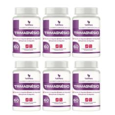 6x Trimagnésio (taurato,malato e bisglicinato) 60 Capsulas de 500mg Nataly