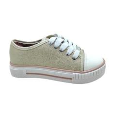 Tenis Menina Casual cm Gliter Molekinha-Feminino