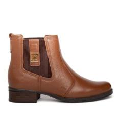 Bota Feminina Pegada Chelsea Marrom-Feminino